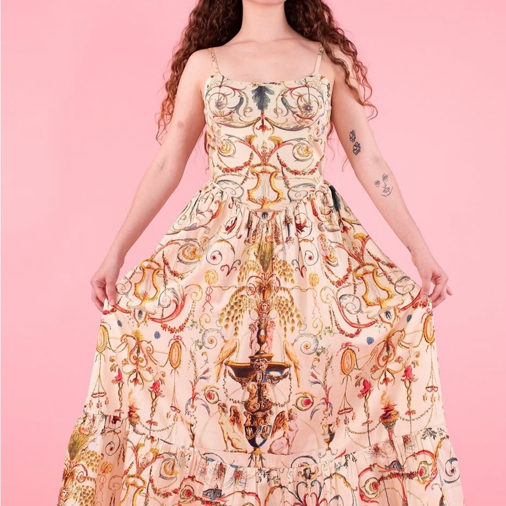 Samantha Pleet Ornamental Dress Size 8 NWT